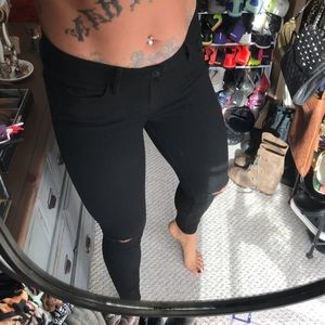 NWOT Abercrombie Harper Skinny Black Jeans